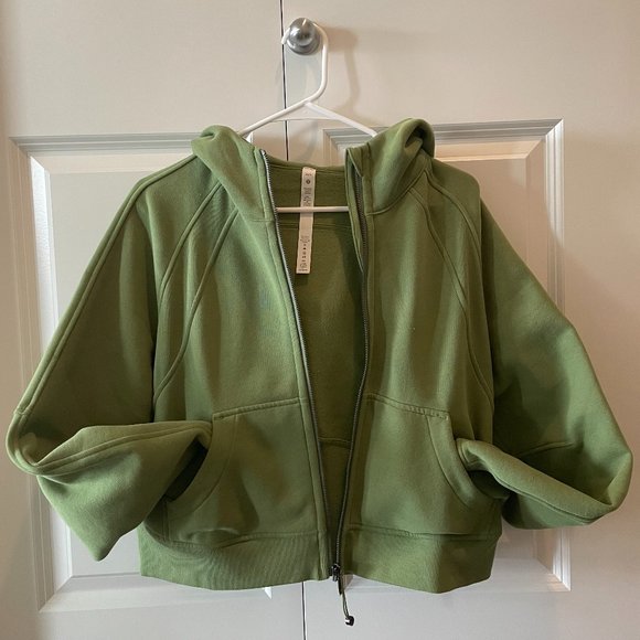 Lululemon Scuba Oversized Full-Zip Hoodie size XS/S Green - Picture 3 of 4